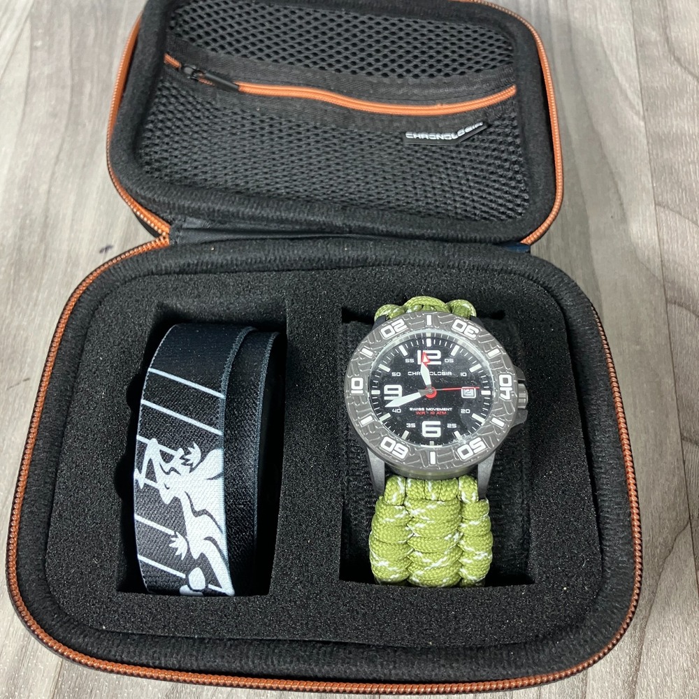 Chronologia Canyoneer 94024-E Granite Paracord‎ Watch – New with Headlamp